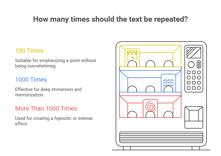 Repeat Text 100 Times, 1000 Times & More
